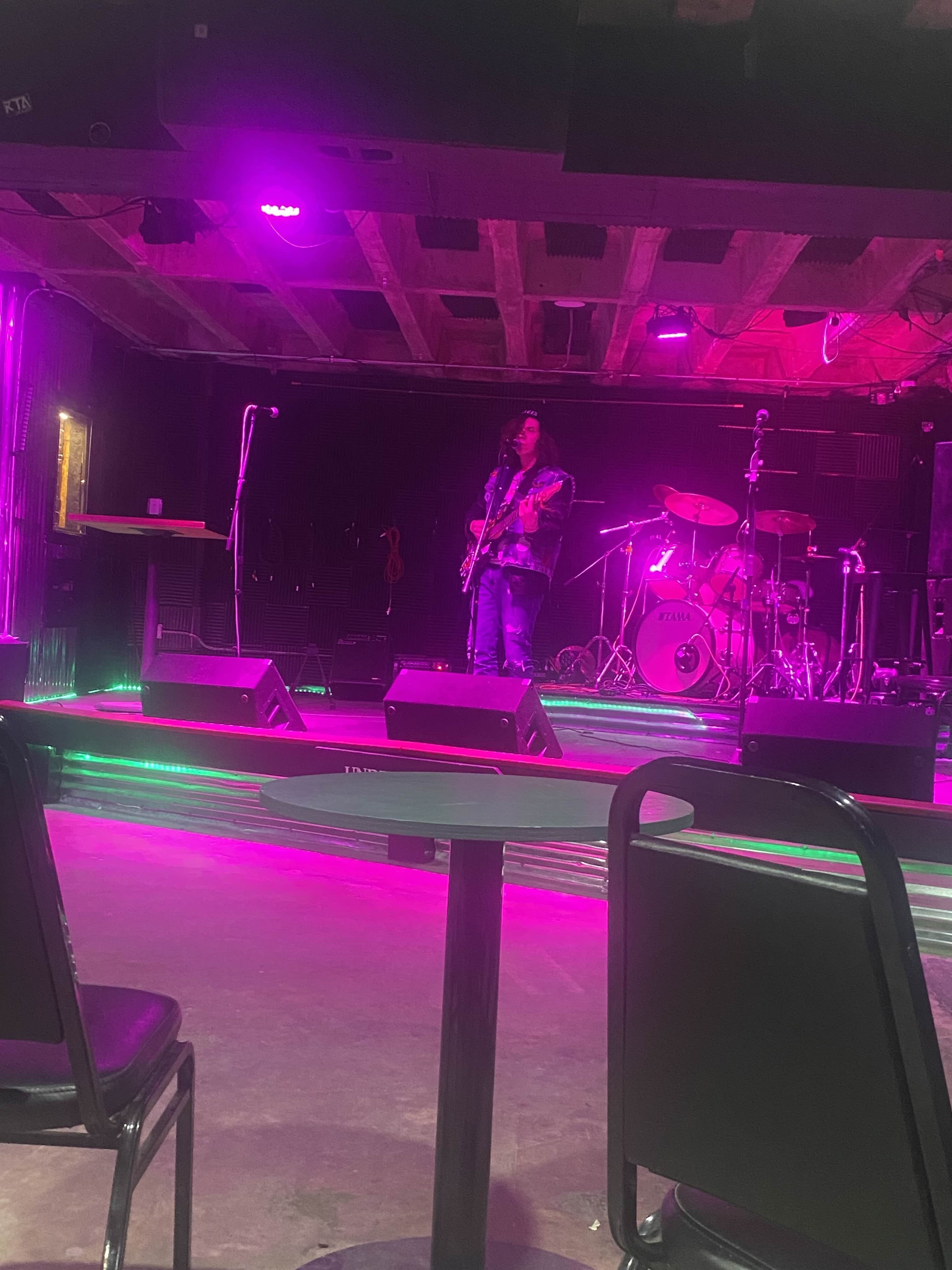 Me playing at the Underground in 2024